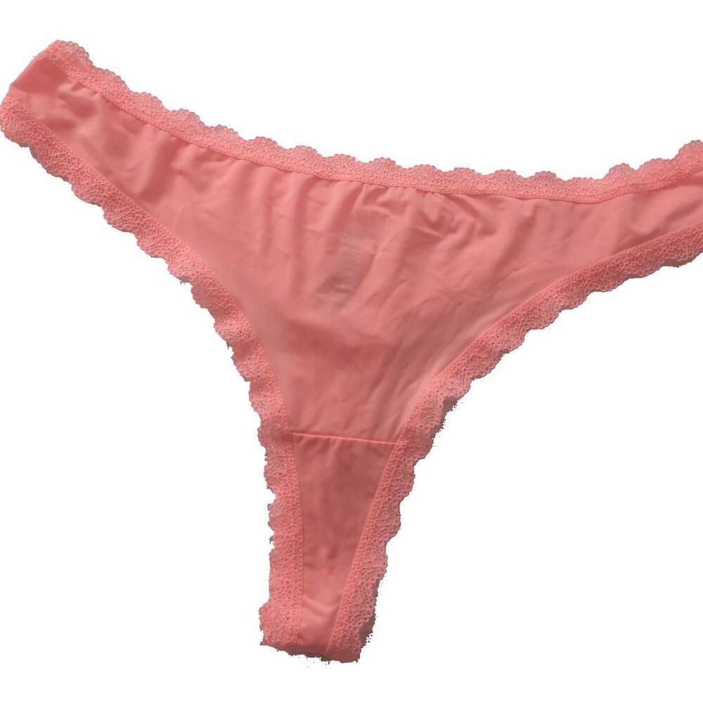 Semi Sheer Pinkl Thong L